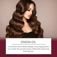 Huile capillaire naturelle et biologique à l'oignon 30 ml en gros – Huile essentielle pure nourrissante pour cheveux, fortifiant le cuir chevelu – Produits de soin capillaire biologiques
