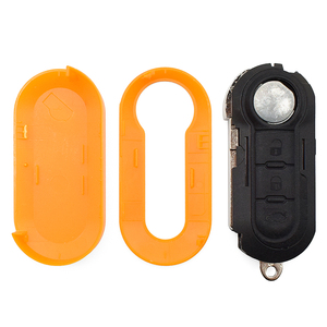 Coque de clé télécommande 3 boutons orange pour véhicule, étui de protection pour clé de voiture, capa para chave de carro, carcasa llave - Product Image 3