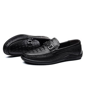 Zapatos de Cuero Casuales Modernos para Hombre, Diseño Oxford Nuevo con Característica Plana e Impermeable, Cierre sin Cordones para la Temporada de Otoño - Product Image 3