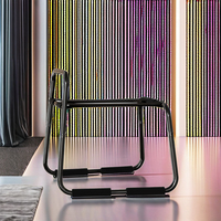 Tabouret de jeu pour adultes en PVC Netphi avec accoudoirs, mobilier sexuel pour couples, tabouret rebondissant