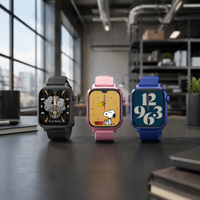 2026 Hot Selling 4G Kids Android 8.1 GPS Smart Watch Silica Gel Band Heart Rate Monitor Video Call Voice Chat Call Reminder