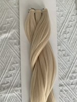Cheveux Bruts En Gros Russe 100% Remy Vigin Peau Humaine Cheveux Blonde Couleur Invisible Génie Trame Extensions De Cheveux