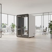 UNIBOOTH Cabines de travail insonorisées multifonctionnelles modernes et durables, avec cadre en aluminium de précision, installation facile, module rapide pour atelier
