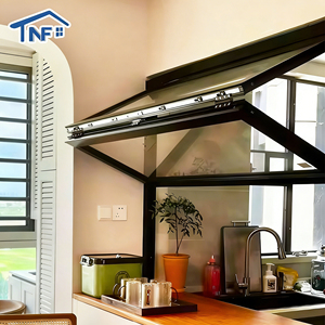 Finestre e Porte Scorrevoli Verticali in Alluminio con Zanzariera Pieghevole, Insonorizzate e Termoisolanti per Cucina, Bar e Veranda - Product Image 2