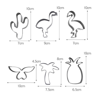 <span class=keywords><strong>Emporte</strong></span>-pièces en acier inoxydable mignons, motifs flamants roses et <span class=keywords><strong>cactus</strong></span>, résistants à la chaleur, compatibles lave-vaisselle, outils de pâtisserie, moules DIY pour la cuisine - Product Image 6