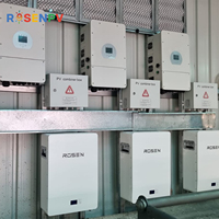 Sistem Penyimpanan Energi Surya Rumah Tangga All in One 10KW Dengan Baterai, Kit PV Off Grid untuk Cadangan Daya Rumah di Pulau