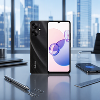 Nouveau téléphone portable débloqué Redmi 13C 6 Go + 128 Go avec lecteur d'empreintes digitales latéral et prise casque 3,5 mm – Smartphone économique