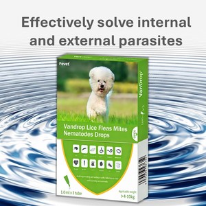 Gouttes contre les puces, les tiques, les acariens et les nématodes, protection mensuelle douce, sans danger pendant la grossesse et la lactation, savoureuses pour les chiens à usage domestique de 4 à 10 kg - Product Image 5