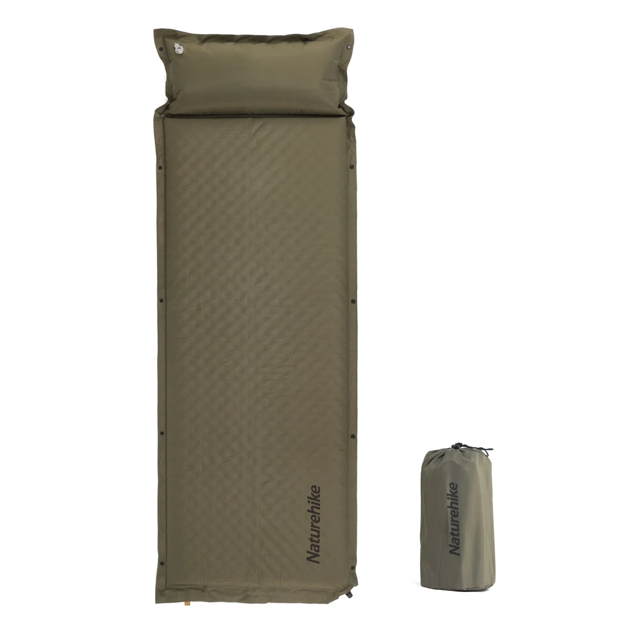 Naturehik outdoor tent self inflating sleeping pad Automatic Air Mattress cushion with pillow double air foam camping mat