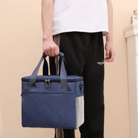 Sac à déjeuner isotherme pour bento, grand format, portable, en aluminium épais, imperméable, sac à glace isolant pour enfants