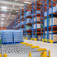 Estantería de Almacenamiento Resistente para Almacén, Acero Q235B, Estantería para Palés de Alta Resistencia con Cierre de Seguridad para Almacenamiento en Fábrica