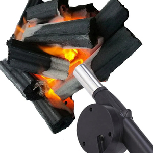 Portable Barbecue Fan Air Blower Fast Fire Starter Outdoor Hand Cranked <b>BBQ</b> Grill Fire Bellows <b>Tools</b> Picnic Camping Accessories - Product Image 1