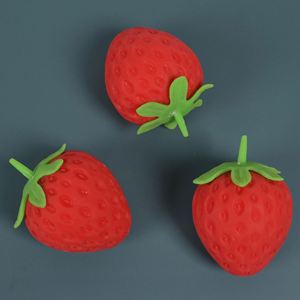 Customized Strawberry Squishy Sensory Squeeze Toys for Kids Anxiety-reducing Stress Relief Novelty Fidget - Product Image 1