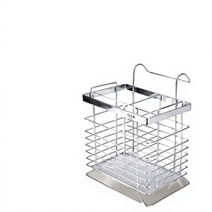 Cesta de Almacenamiento Metálica para Cocina con Diseño de Gancho, Resistente al Óxido, Estante de Alambre de Una Sola Capa para Organización de Artículos Diversos - Product Image 1
