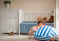 Housse de pouf de rangement pour enfants, rembourrable, avec fermeture éclair, pour organiser les jouets en peluche, grande taille, en toile de coton premium, sans rembourrage