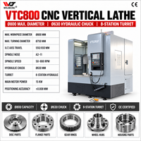Centre de tournage vertical robuste WOJIE certifié CE VTC800 pour le traitement des métaux