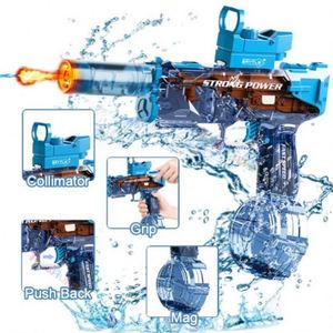 Pistola de Agua Eléctrica para Niños y Adultos con Diseño de Tiburón, Función de Ráfaga Automática, Material Plástico PC, Juguete para Diversión, Oferta de Verano - Product Image 6