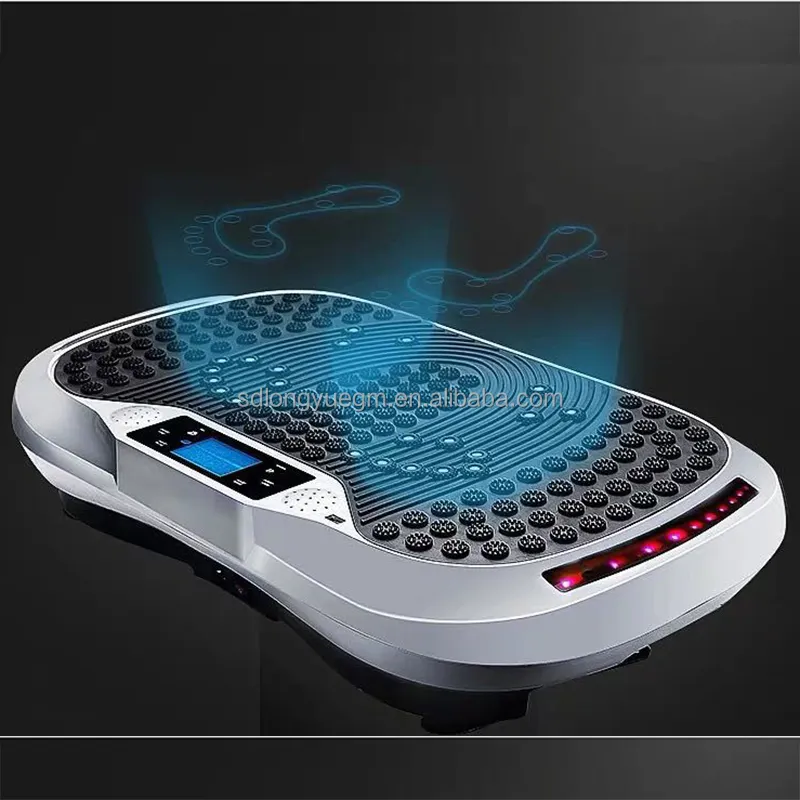 Özel manyetik titreşimli platformu ultra ince vücut slimmer titreşim makinesi plaka ile Bluetooth USB egzersiz Fitness ekipmanları