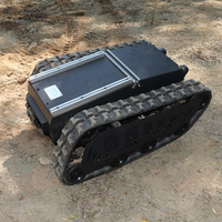Châssis de robot chenillé étanche IP65 à charge utile élevée, véhicule tout-terrain sans pilote pour l'inspection et la lutte contre les incendies