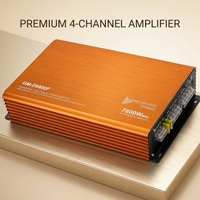 Amplificador de Audio para Auto de 4 Canales y 7800W, Clase AB, HiFi, para Sistema de Altavoces