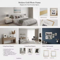 Cadre photo double 4x6 multi-ouvertures, luxe, émail noir, collage côte à côte, décoration de bureau, vente en gros