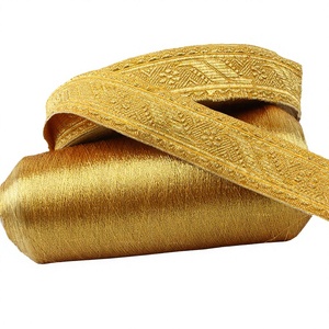 ริบบิ้นถักเปียถักสีทองแข็งออกแบบได้ตามที่ต้องการ - Product Image 1