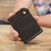 Dompet Kartu Kulit Asli Pria Dompet Koin Wanita Pria Custom Grosir Merek Wanita Dompet Jepit Uang