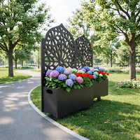 Vente en gros directe usine : Écran composite WPC et grande jardinière rectangulaire pour plantes et fleurs