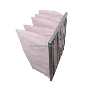 Filtre à air multi-poches en fibre synthétique pour CVC, cadre en aluminium F5 F6 F7 F9, prix usine - Product Image 3