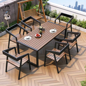 Ensemble de bar en métal robuste pour café sur toit, plage, parc, table et chaises d'extérieur - Product Image 1