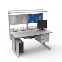 Banc de travail modulaire ESD robuste en acier laminé à froid pour applications en entrepôt et en usine