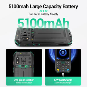 热卖防水IP68 4英寸安卓加固掌上电脑数据收集器4g 4 + 32射频识别阅读器键盘掌上电脑 - Product Image 6