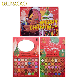 Atacado Natal Kevin coco Paleta de Sombra 70 Cores Alto PigmentHot venda Cosméticos Long-Lasting Matte Maquiagem sombra de - Product Image 6