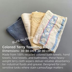 Trapos de Limpieza de Algodón de Colores, Mezcla de Algodón Waikato de 10 kg, 100% Algodón, Trapos de Limpieza de Alta Densidad para Uso Industrial - Product Image 2