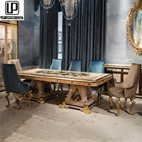 Vente directe en usine de chaises impériales et de table de banquet de luxe classique de qualité supérieure pour la table de salle à manger