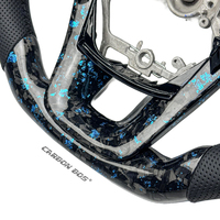 Accessoires Auto Chaud pour Toyota Hilux Bleu Forgé Volant en Fiber de Carbone pour Toyota Poignée de Voiture One Piece Livraison 2012-2024