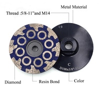 Disco de Diamante de 4 Pulgadas con Resina, Disco de Pulir con Rosca de 5/8 Pulgadas-11 para Granito, Piedra y Azulejos