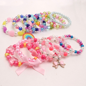 Bracelet arc-en-ciel coloré avec gâteau en forme de cœur pour fille, perle, offre spéciale, <span class=keywords><strong>2022</strong></span> - Product Image 5