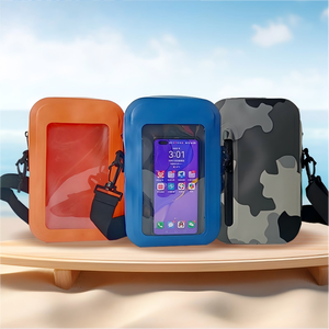 Sac de téléphone portable étanche en PVC pour l'extérieur <span class=keywords><strong>avec</strong></span> fermeture à enroulement pour le cyclisme, la randonnée, le camping et la plage - Product Image 3