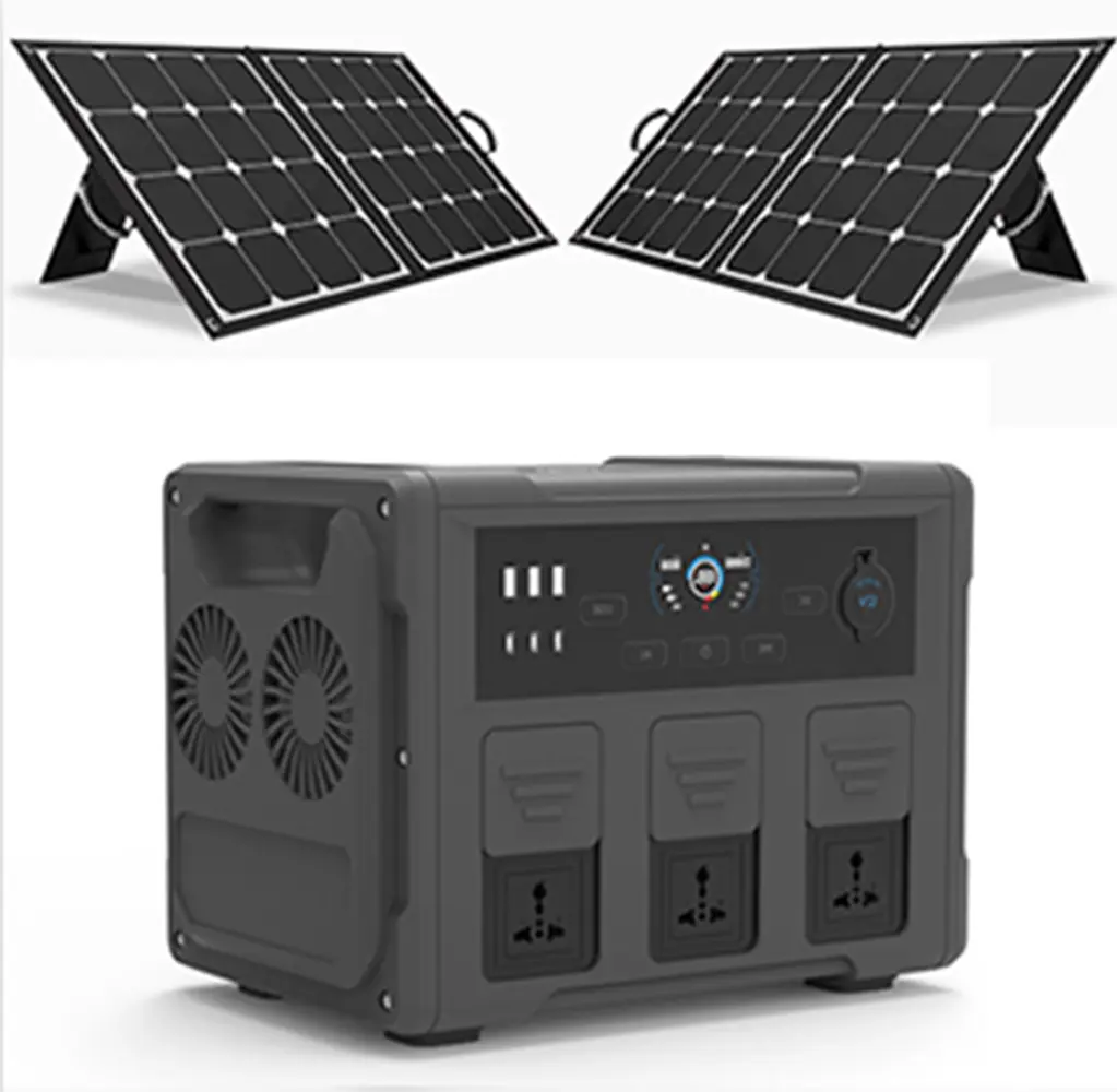 Home Mobile Charging 500W 1200W Portable Battery Solar Led Light Kits Solar Panel Battery Battery Solar Power System