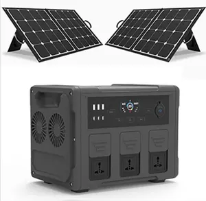 Home mobile charging 500W 1200W portable battery solar led light kits solar panel energy battery solar power system