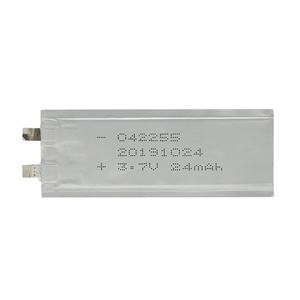 042255 슈퍼 울트라 씬 리포 배터리 0.4mm 두께 리튬 폴리머 3.7v 25mah 충전식 042255 리포 배터리 E-카드 - Product Image 2