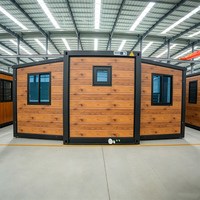 Fabricants de maisons conteneurs extensibles de haute qualité 20 pieds 40 pieds, structure en acier, 2 chambres, maison préfabriquée mobile, vente directe usine