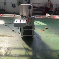 Machine de découpe manuelle à tête unique pour profilés en aluminium à 45 et 90 degrés, prix d'usine pour la transformation des fenêtres et des portes