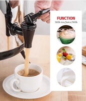 Seau à thé au lait isotherme commercial portable en acier inoxydable de 6L à 18L avec robinet distributeur pour restaurants - Vente en gros