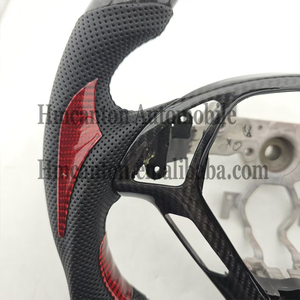 Produits populaires - Volant de direction en cuir perforé en fibre de carbone adapté aux voitures Infiniti G27 G37 - Product Image 2