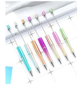 Abd pazarı üst satış DIY kalemler kişiselleştirilmiş takı dekoratif bir boncuk plastik beapen kalem DIY renk değiştiren boncuklu kalemler ekleyin - Product Image 1