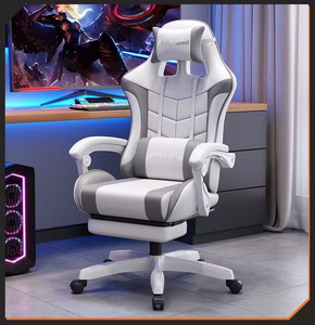 Fauteuil de bureau ergonomique de gaming et de course en cuir PU et nylon, pivotant à 360°, avec massage rafraîchissant et hauteur réglable, vente en gros - Product Image 3