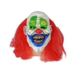 Masques de fête d'Halloween pour hommes, clown maléfique, masques en <span class=keywords><strong>latex</strong></span> d'horreur, accessoires effrayants rouges pour adultes - Product Image 2