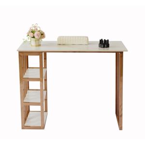 Ensemble de table et chaise de manucure et pédicure, meubles de station d'ongles couleur or - Product Image 4